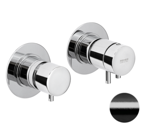 Remer X Style XT96D3CFP Смеситель термостатический для душа, цвет: черный хром брашированный