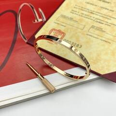 Браслет LOVE с отверткой тонкий с камнями lux VGOLD