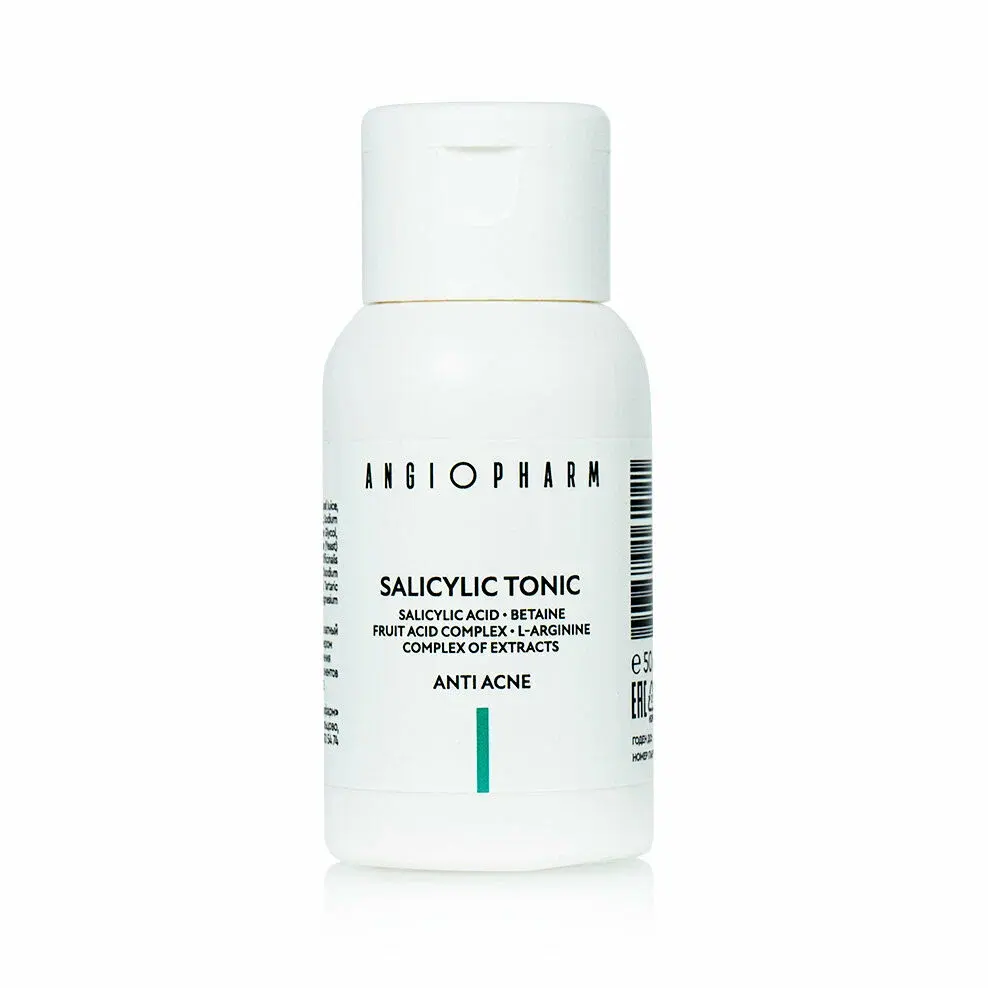 МИНИАТЮРА Тоник для проблемной кожи ANGIOPHARM Salisylic tonic 50мл