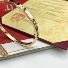 Браслет LOVE с отверткой тонкий с камнями lux VGOLD