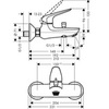 Hansgrohe Novus 71040000 Смеситель для ванны однорычажный