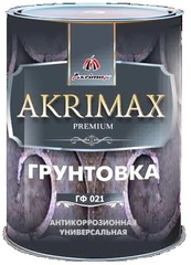 Грунт ГФ-021 «AKRIMAX-РREMIUM» красно-коричневый 1.9кг  (упк-6шт) (300)