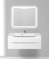 BelBagno Marino MARINO-1100-2C-SO-BO-P Тумба под раковину подвесная, 110x44.5, цвет: белый фото