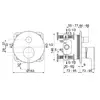 Ideal Standard A7383AA Встраиваемый смеситель для ванны/душа Цветное покрытие - технология PVD