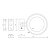 Decor Walther 0122120 Косметическое зеркало, цвет: золото