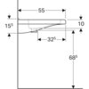 Geberit Renova Comfort 128667000 Раковина 65x55см, белый