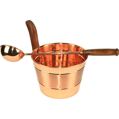 Набор Медь (шайка 4 л + ковш 0,2 л) - 5