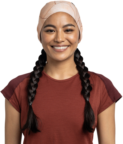 Картинка повязка Buff headband wide coolnet Moutah Apricot - 2