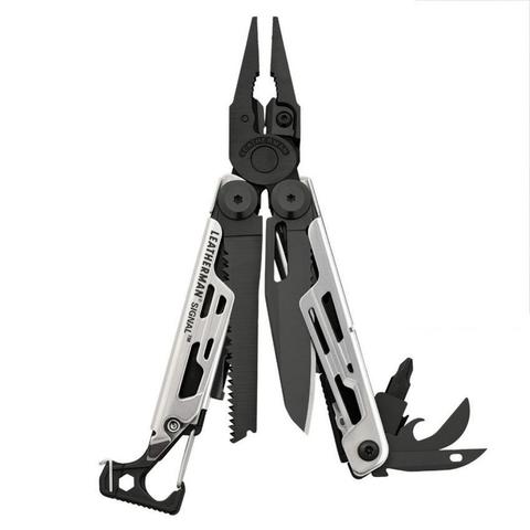 Мультитул Leatherman Signal Black&Silver, 19 функций, нейлоновый чехол (832625) | Multitool-Leatherman.Ru