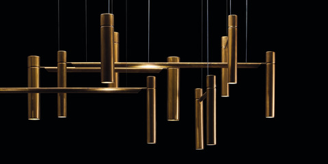 реплика TUBULAR HORIZONTAL LIGHT by HENGE 12 lights