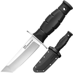 Фото Нож с фиксированным клинком Cold Steel Mini Leatherneck Tanto, сталь 8Cr13MoV, рукоять кратон, черный