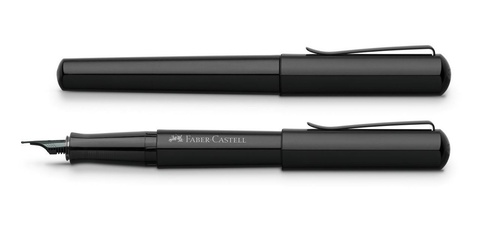 Ручка перьевая Faber-Castell Hexo Black, F  (150501)