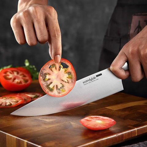 Поварской Шеф нож для нарезки мяса, рыбы, овощей и фруктов Scandylab Premium SP006