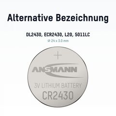 Батарейка CR 2430 ANSMANN 3V (Premium)