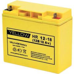 Аккумулятор YELLOW HR 12-18 - AGM ( 12В / 18Ач )