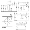 Duravit 408330000 Раковина накладная круглая 330мм, без отв под смеситель, с переливом, цвет белый