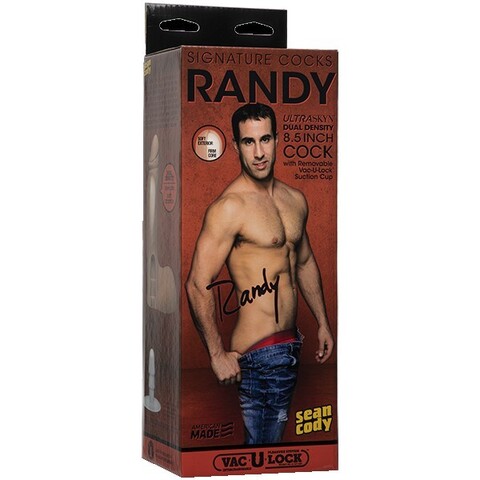 Фаллоимитатор с мошонкой на съемной присоске слепок порнозвезды RANDY Signature Cocks - Randy 8.5 ULTRASKYN™ Cock with Removable Vac-U-Lock™ Suction Cup