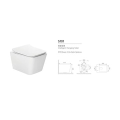 5101 Унитаз подвесной MATT WHITE