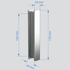 Abber Sonnenstrand AG07120-S85 Душевой уголок, 120x85x195, цвет: хром