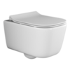 Ceramica Nova New Day CN3005 Подвесной унитаз c ультра тонким сидением с функцией плавного закрытия, цвет: белый