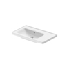 Duravit D-Neo 2369800060 Раковина накладная 800х480 мм,, ассим-раковина слева, с переливом, без отв. под смеситель, цвет: белый
