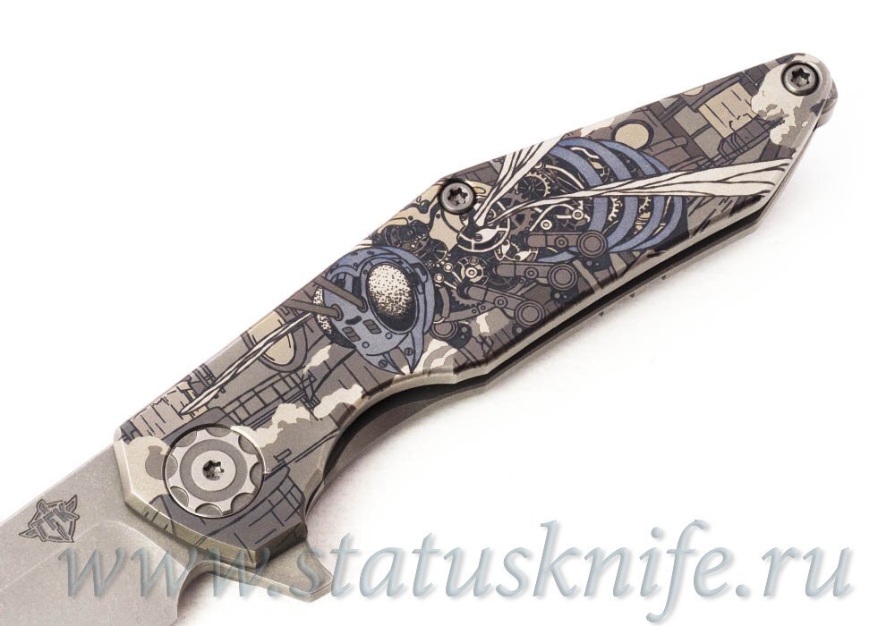 Нож TFK LEM Techno Hornet Project S125V Titanium engraved