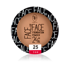 TF Пудра компактная тональная FACE TO FACE  тон 25 золотистый беж СТР-20