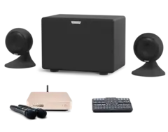 Караоке система Evobox Classic с микрофонами + Акустическая система EvoSound Sphere