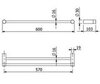 Kludi Vela R 58988N0 Полотенцедержатель, цвет: золото