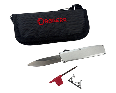 Нож фронтальный Муромец серебристый Daggerr, OTFMUR-SLVRST