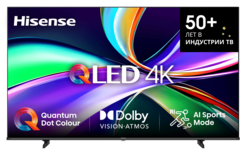 Телевизор QLED Hisense 50" 50E7Q Frameless черный 4K Ultra HD 60Hz