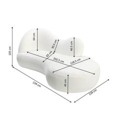 Диван KARE x Karim Rashid Cloud Nest White 245 см