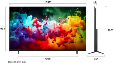Телевизор LED LG 75" 75QNED70B6A черный титан 4K Ultra HD 60Hz DVB-T DVB-T2 DVB-C DVB-S DVB-S2 USB WiFi Smart TV