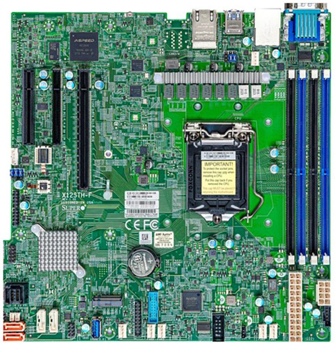 Материнская плата mATX Supermicro MBD-X12STH-F-B