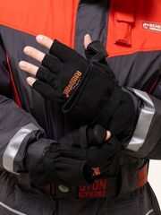 Зимние перчатки-варежки для рыбалки Remington Activ Fishing Softshell Black на remingtonn.ru