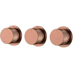 Boheme 124-3-CB.1 Смеситель встроенный STICK DIAMOND COPPER BRUSHED 3-х проходной фото