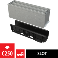 Alcaplast AVZ101S-R124R Щелевой дренажный канал симметричная ревизионная часть 160 мм из оцинкованной стали фото