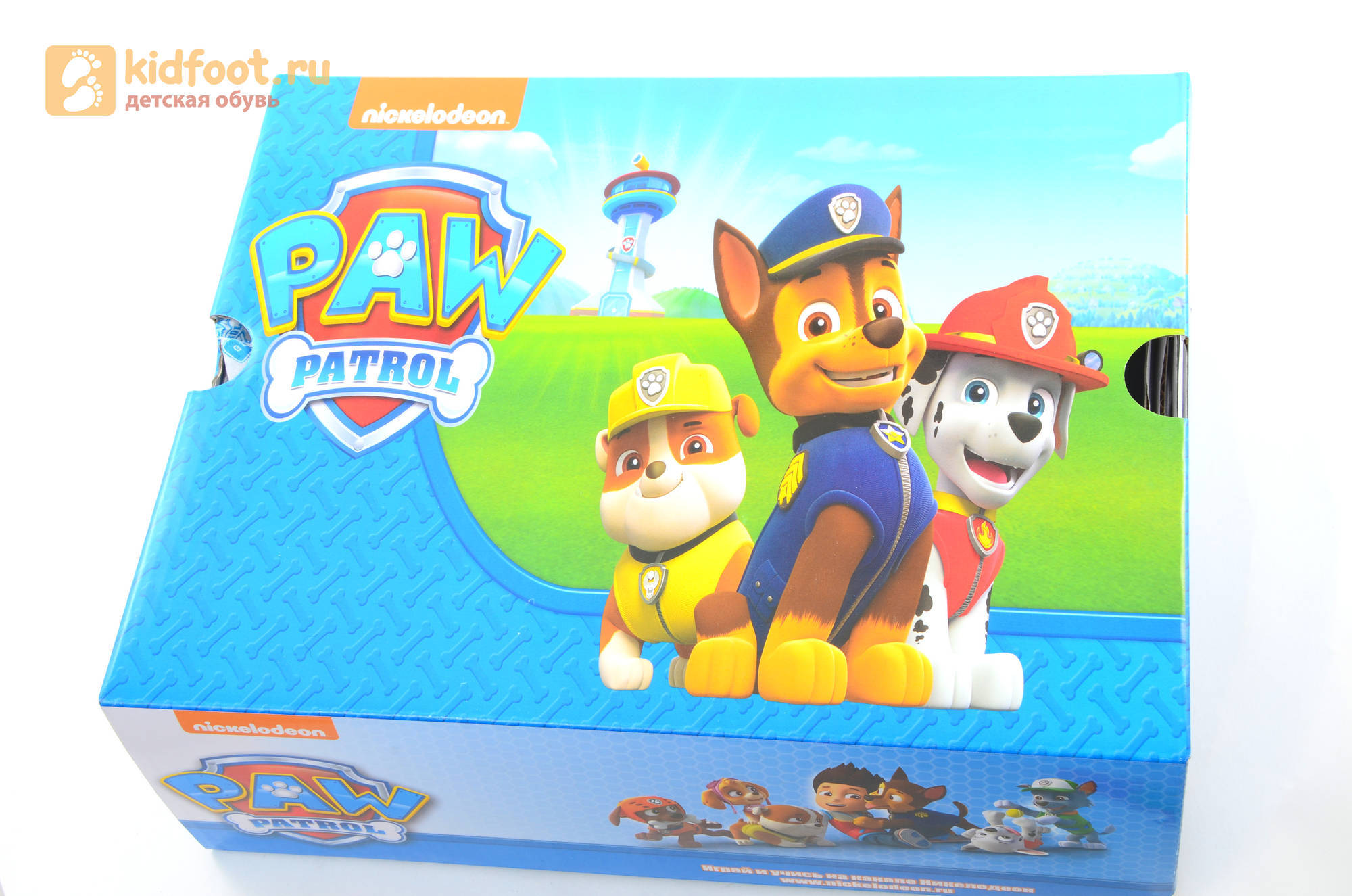 Зимние сапоги для мальчиков с мембраной KINGTEX Щенячий патруль (PAW patrol) на липучках, цвет черный