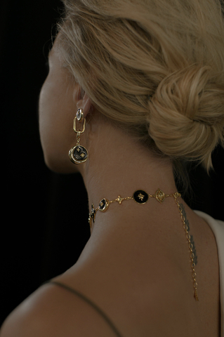 Серьги Маанена mini, серебро 925, позолота 18k 4