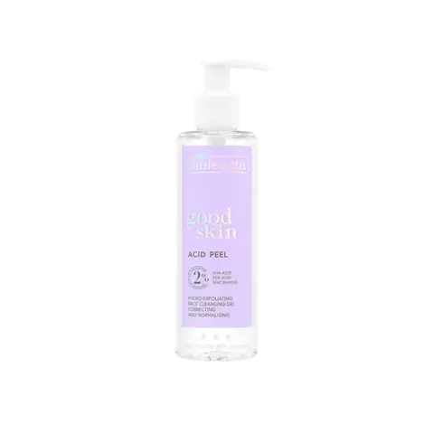 GOOD SKIN ACID PEEL Микроотшелушивающий корректирующий и нормализующий гель для умывания лица с AHA + PHA и ниацинамидом, 195 г