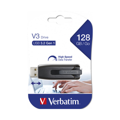 USB-накопитель Verbatim 49189 128GB USB 3.2 Чёрный