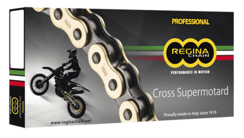 428RX3-140 Цепь для мотоцикла  428 / 140 звен. (126RX3/009), REGINA CROSS-SUPERMOTARD