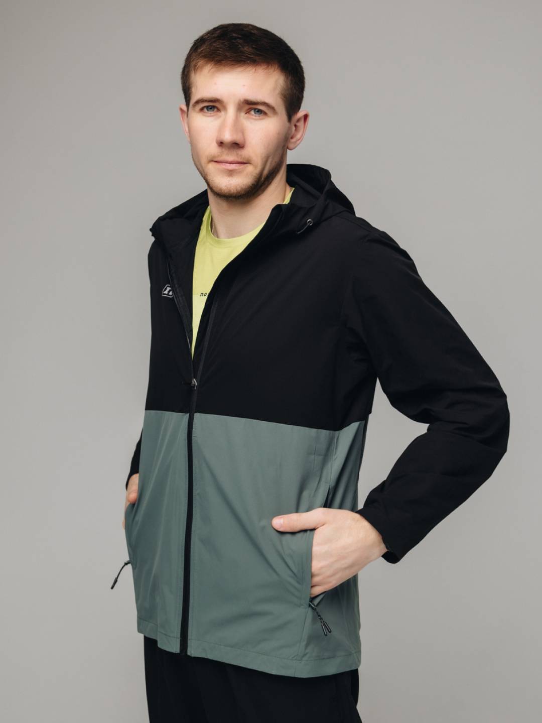 Ветрозащитная куртка Noname Icon Tech Jacket Ux black-teel green - 2