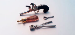 British XIX Flintlock vest pistol LUX version
