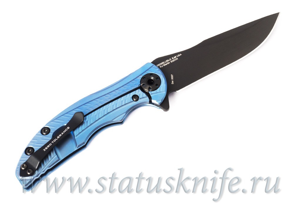Нож Zero Tolerance 0609BLUBLK First 7 RJ Martin