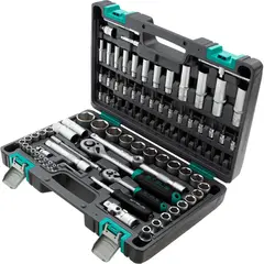 Набор инструментов, 1/2", 1/4", CrV, 94 предм.// STELS 14106