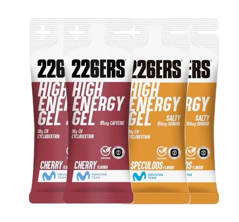 Набор высокоэнергетических гелей 226ERS XS High Energy 45 г соленое бельгийское печенье-вишня