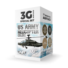 Набор красок AK interactive US Army Helicopter Colors Set 3G, 4 краски