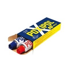 Клей Холодная сварка POXIPOL, двухкомпонентный эпоксидный, серый, 14мл (POXIPOL) 69-9-715