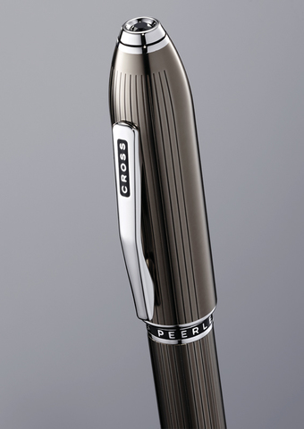 Ручка шариковая Cross Peerless Translucent Titanium Grey Engraved Lacquer ( AT0702-13 )